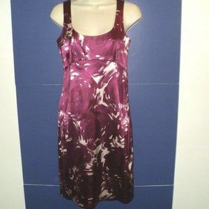 Theory Sz 2 Dress Party Cocktail Fuchsia Abstract